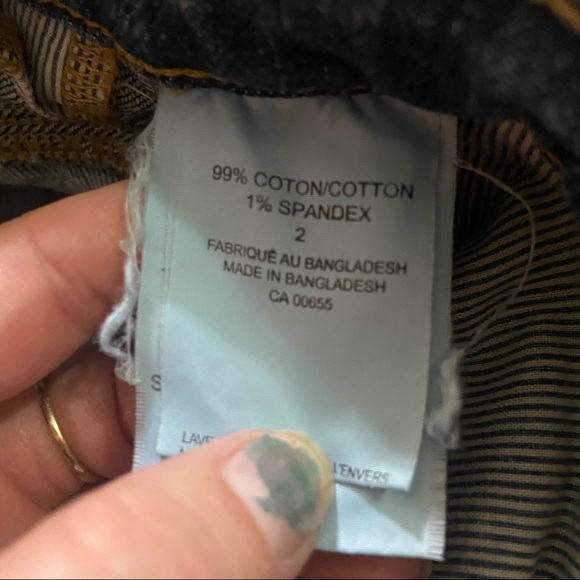 💥5/$25 Smart  set high rise denim shorts in size 2 - Picture 4 of 5